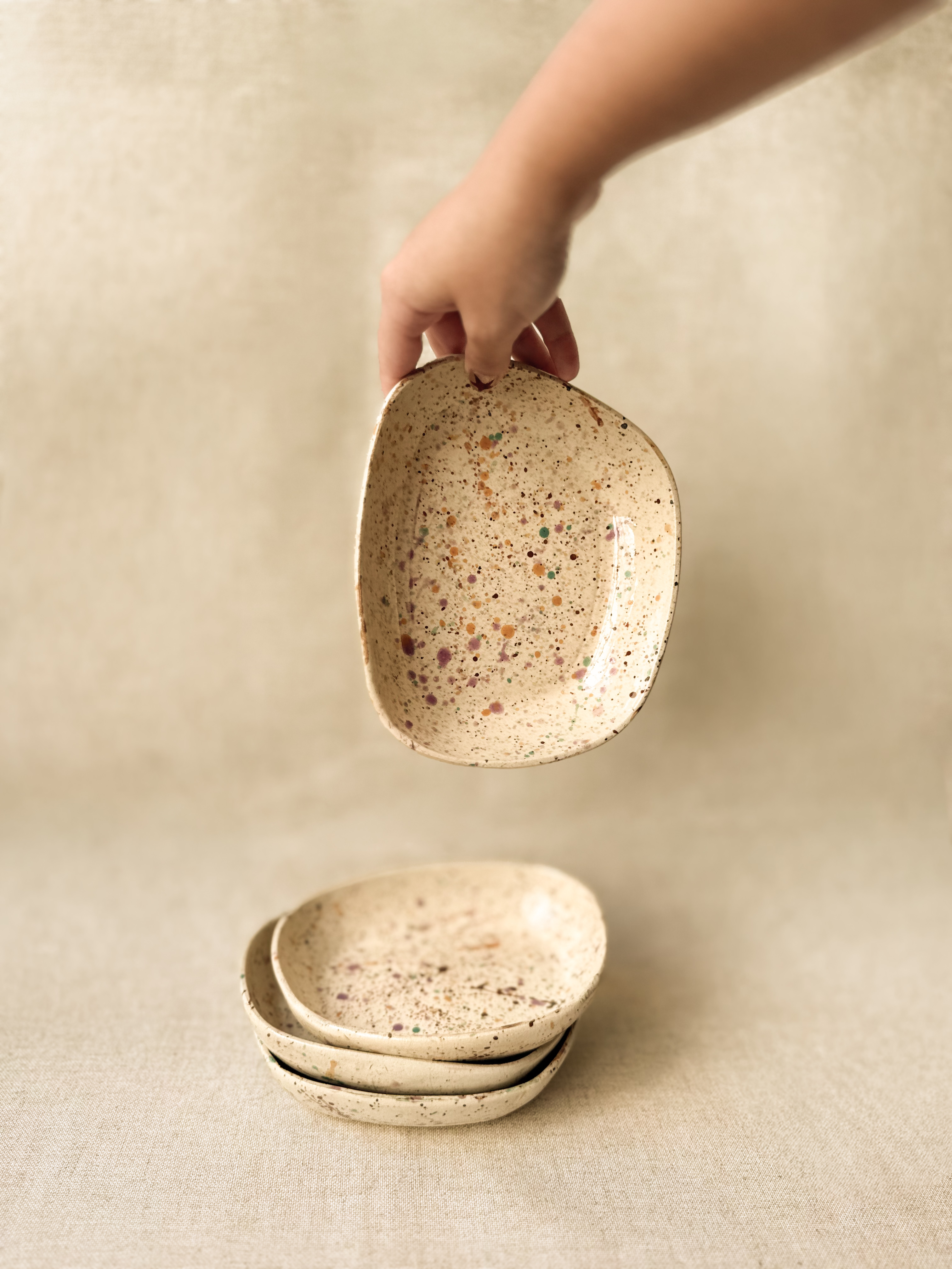 Bowl Alegria com design abstrato e colorido