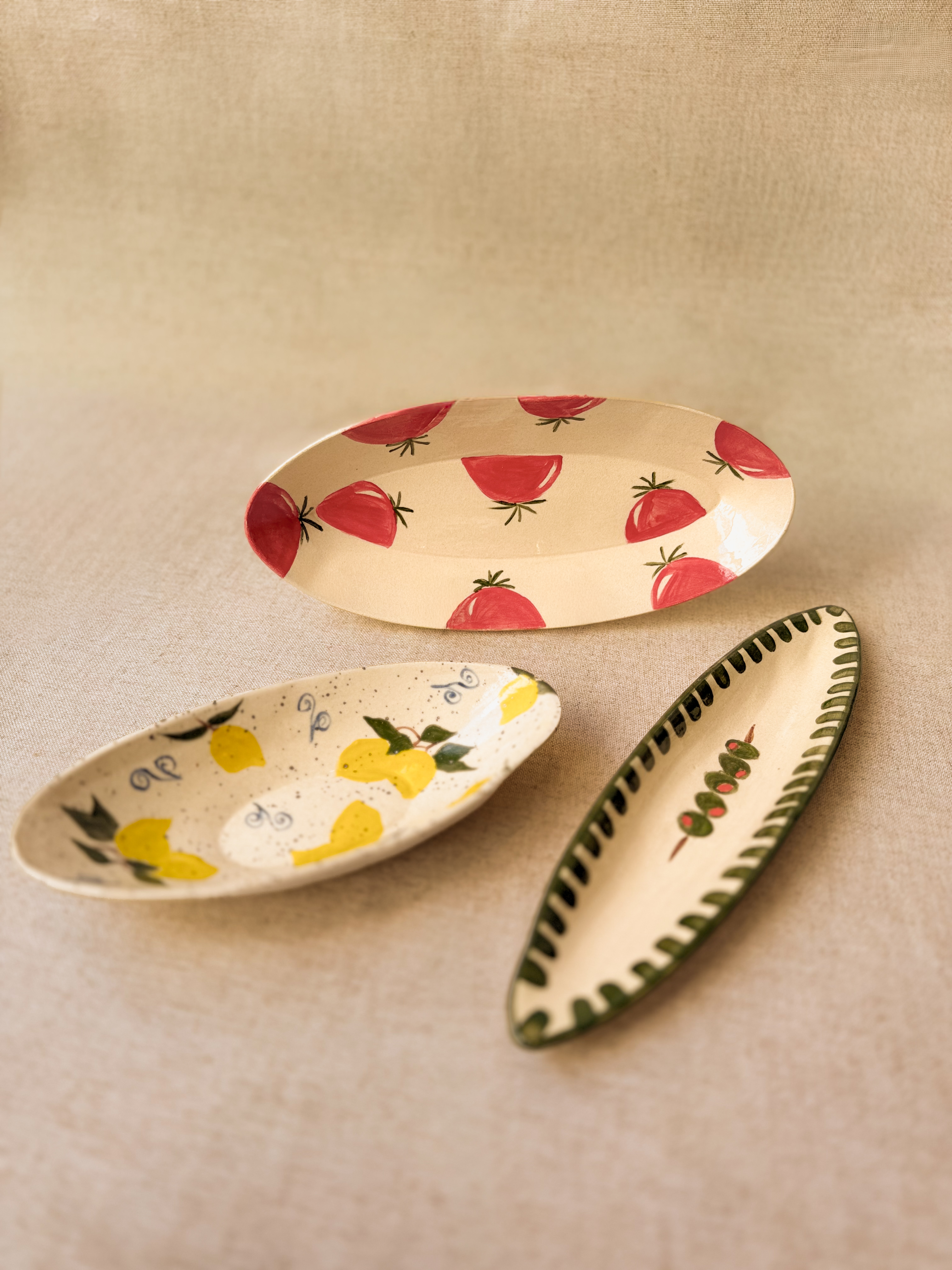 Coleção Sabores com travessa, bowl e petisqueira